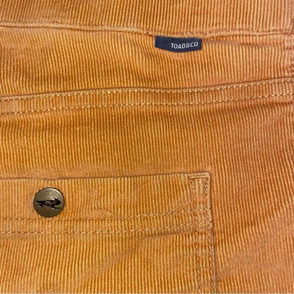 Toad and Co Mustard Coaster Cord Shorts Men’s 34 Organic Cotton Stretch Corduroy - Picture 4 of 11